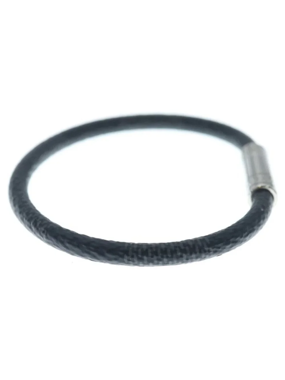 Louis Vuitton Damier Bracelet Keep It Black Silver
